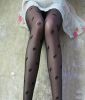 Blancho LZSW55-1 Sexy Black Sheer Heart-shaped Stocking