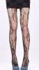 Blancho LZSA016-1 Sexy Black Sheer Leaf Stocking